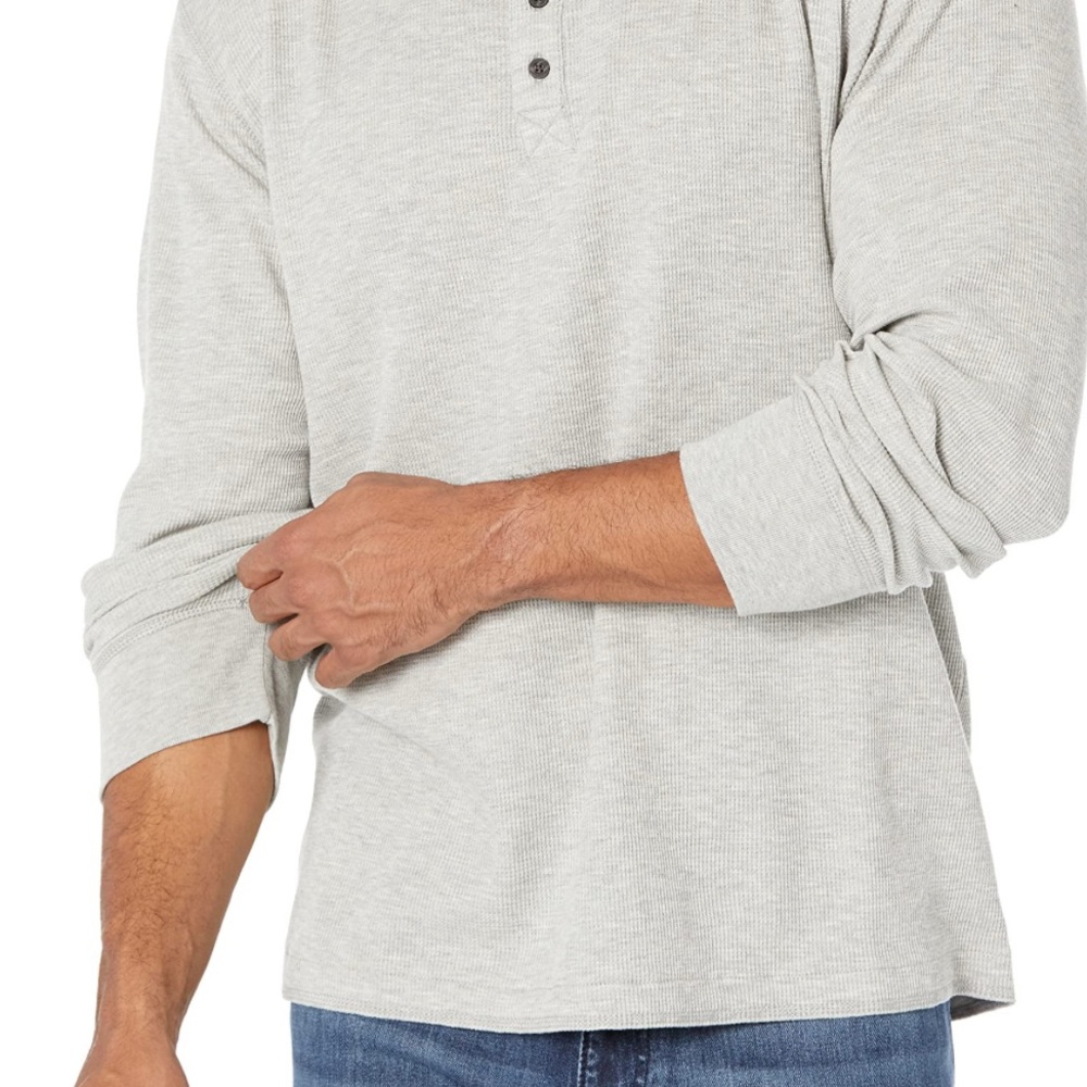 Abercrombie & Fitch Heather Gray Long Sleeve Shirt